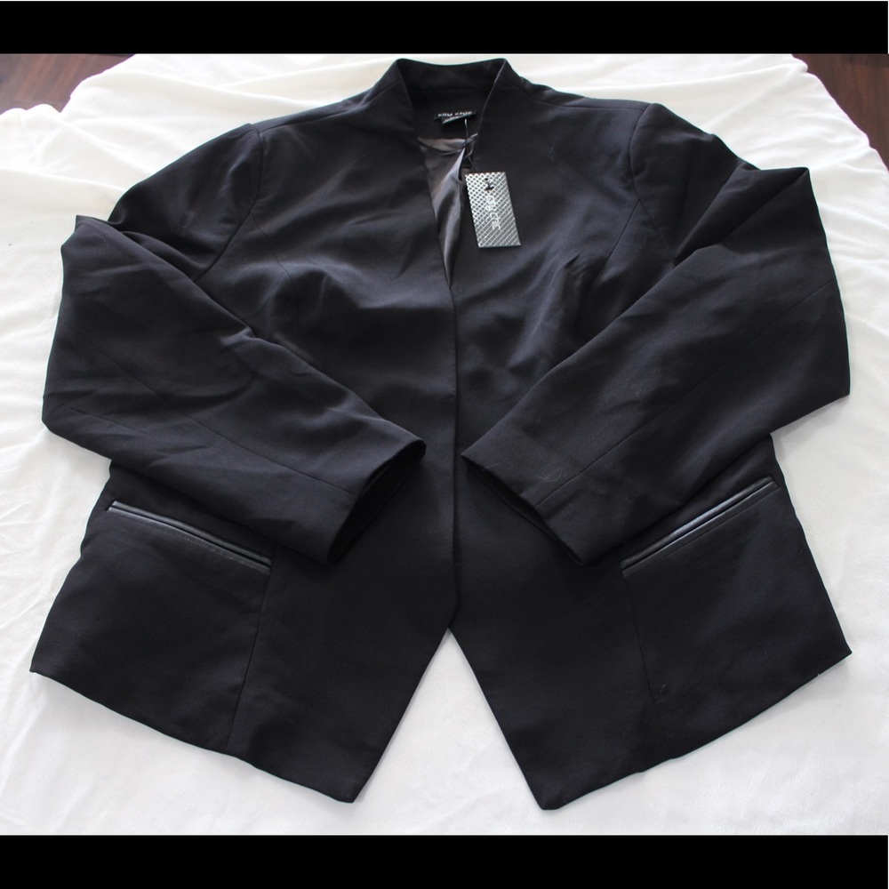 City Chic Black Blazer size M/18